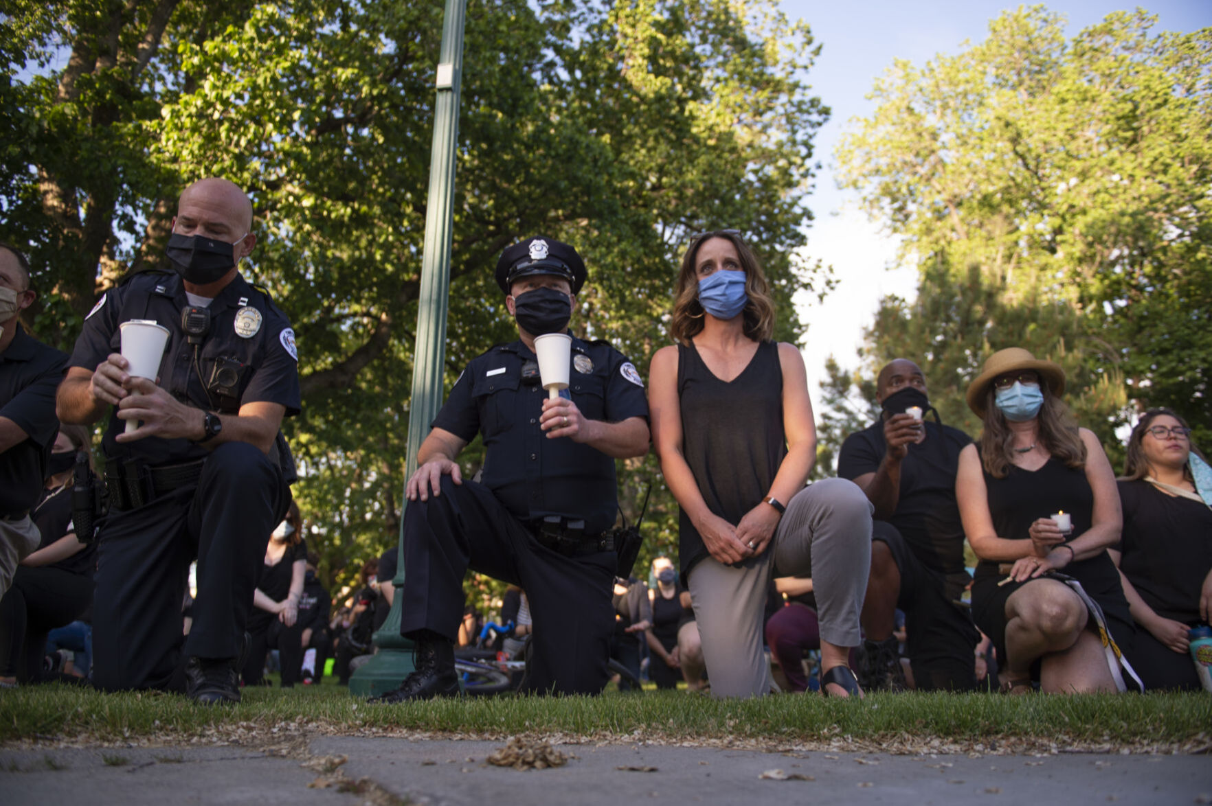 A vigil for George Floyd and others